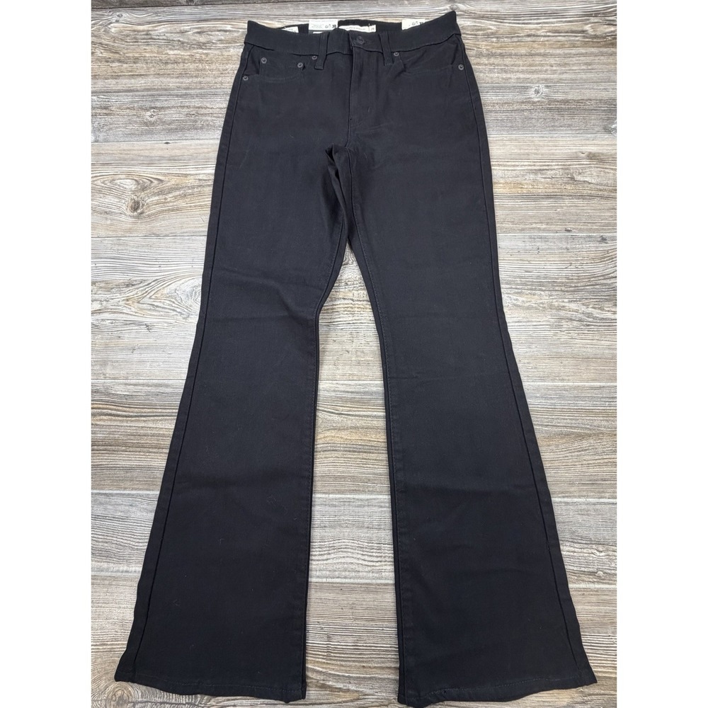 NWT LEVIS 725 High Rise Bootcut Women's BLACK Denim Jeans 29x30